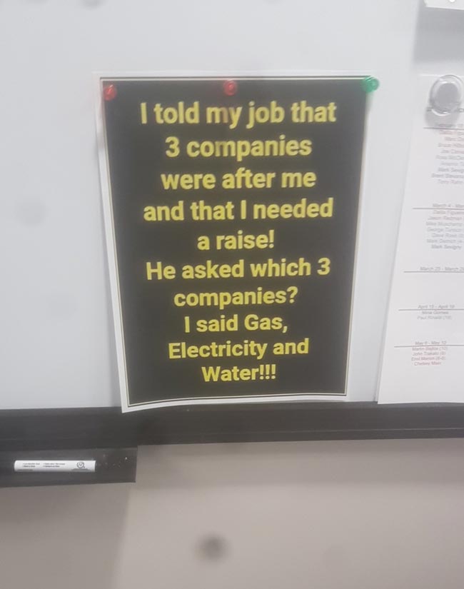 Someone posted this at work