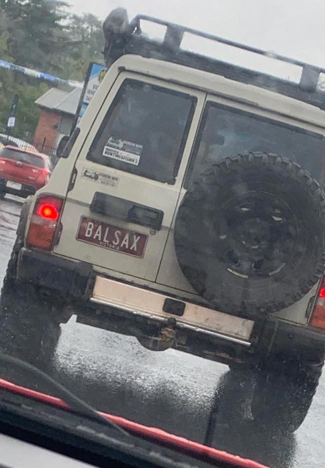 This licence plate