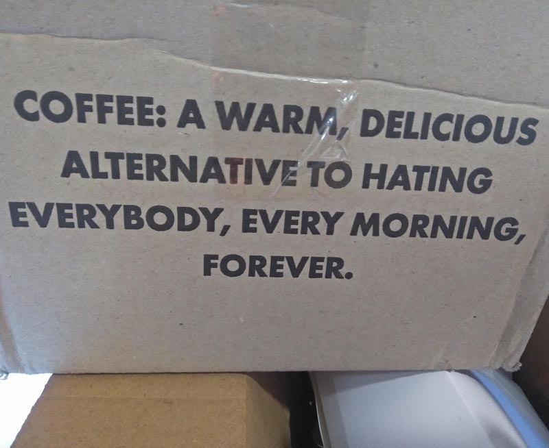 This coffee packaging speaks to my soul