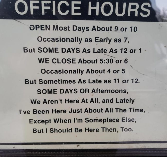 What are your hours?