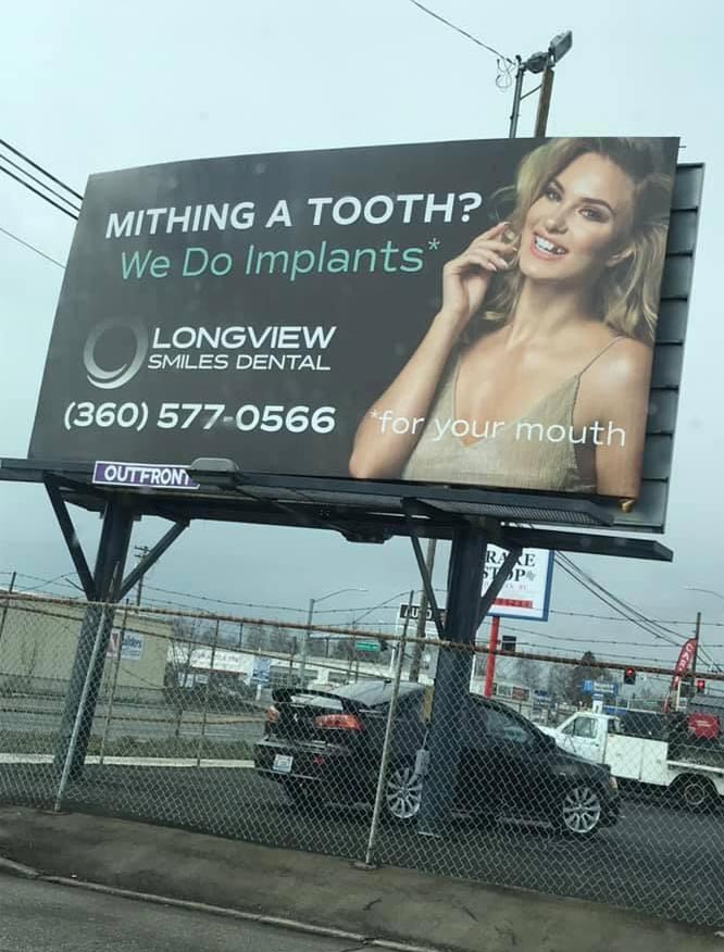 This billboard in my home town