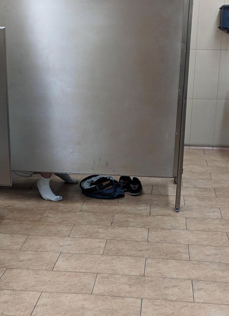 Walked into a Walmart restroom... walked right back out