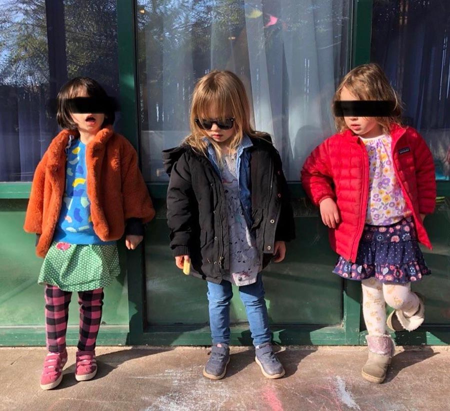 My daughter’s daycare picture looks like a band pic