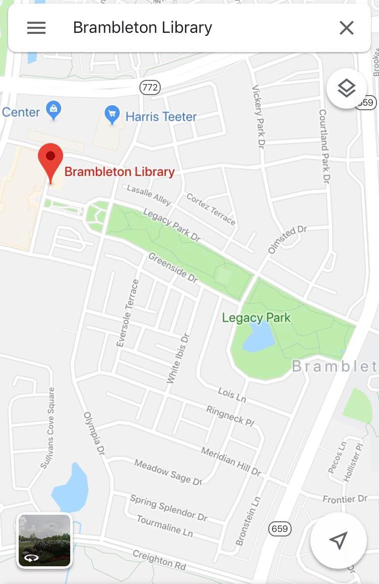 Looking up directions to my library, when suddenly... I realized something