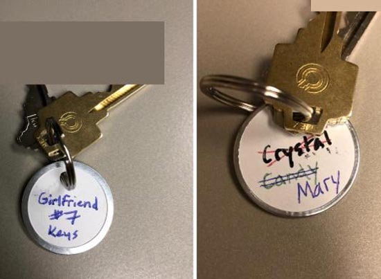 I gave my girlfriend a set of keys to my apartment today