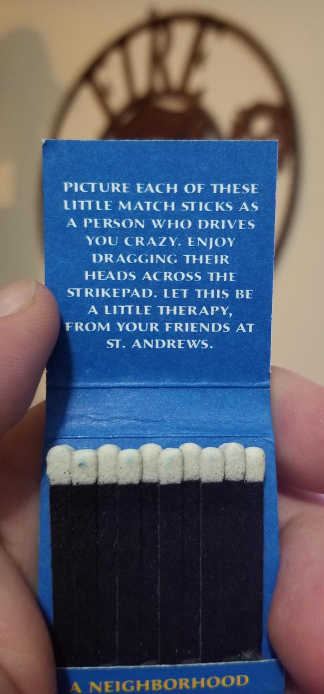 This matchbook