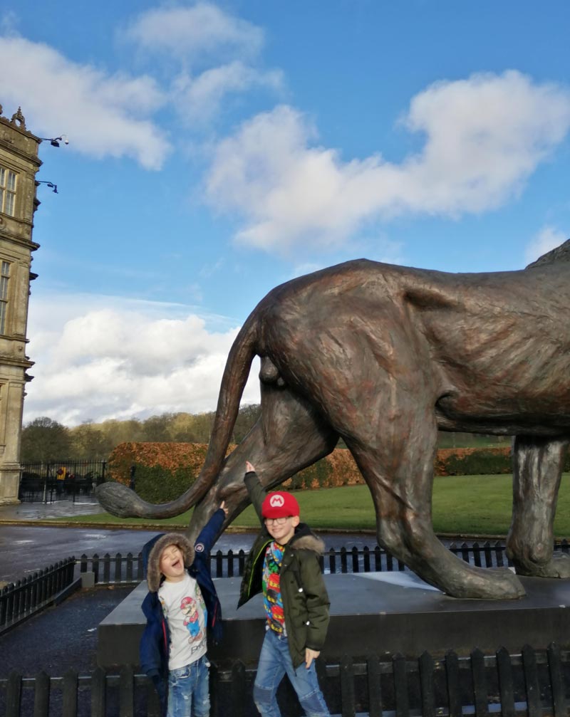 My children had to point out the statue had balls