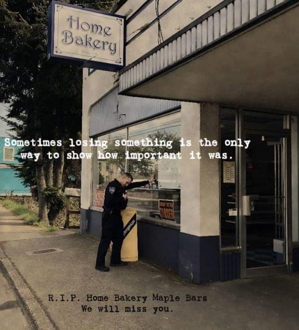 Local bakery closed down after 109 years. This was posted on the PD's Facebook page