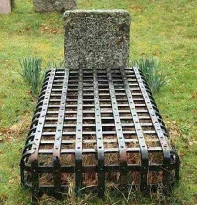 Mother-in-law’s grave. I'm not taking any chances