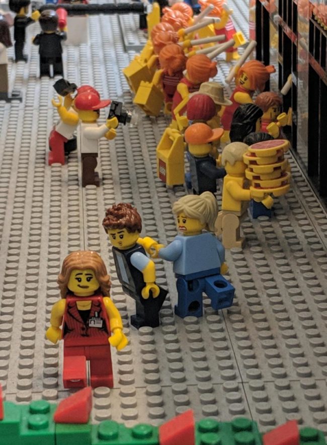 New York Lego store display