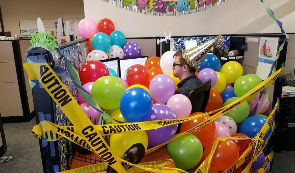 It’s our coworkers birthday today. Here’s what our team did for him...