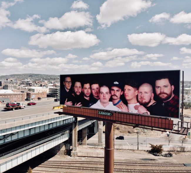 A few months ago, my friends and I got our photos taken at JC Penny Studios. Today, we put it up on a billboard in our hometown