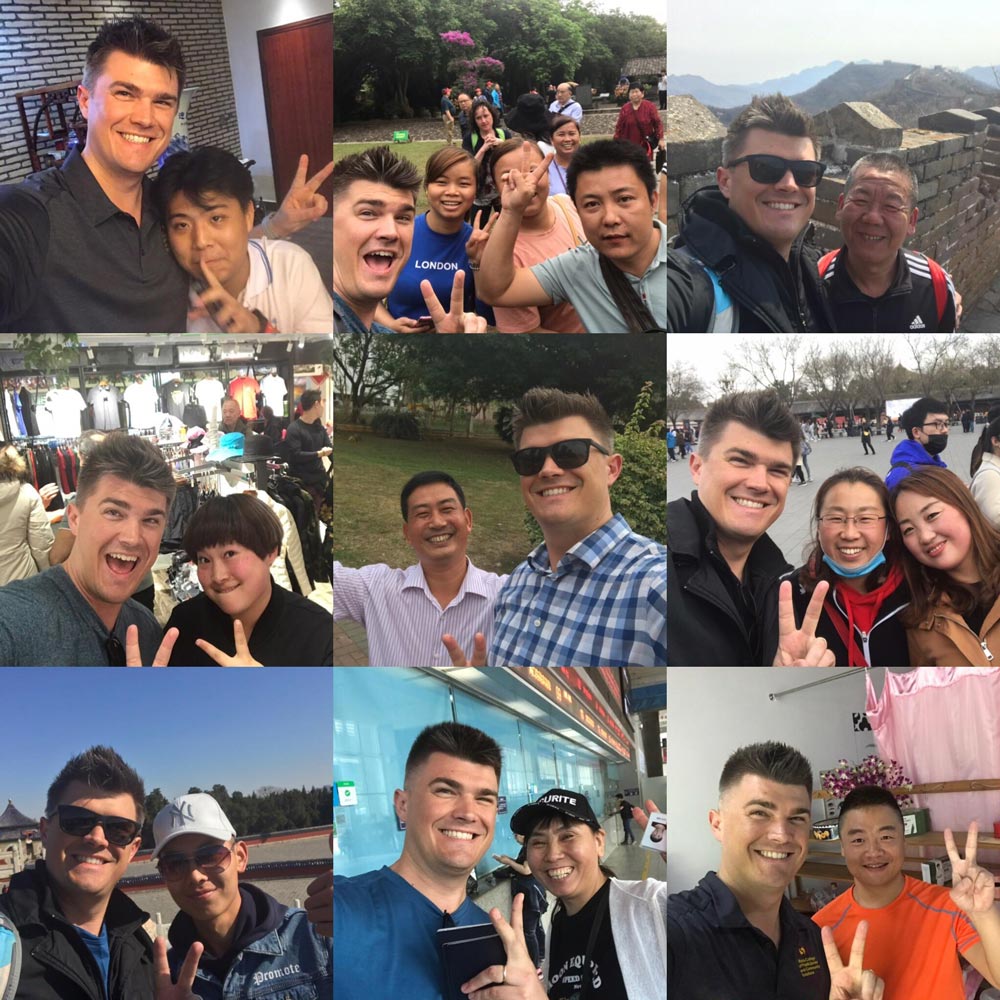 As a 6’7” (2 meter) tall white dude, I’ve been asked to take pictures with a lot of random Chinese people during the past two months living in China. I’m happy to do it, but I always ask that they take a selfie with me in return. Here are the highlights!