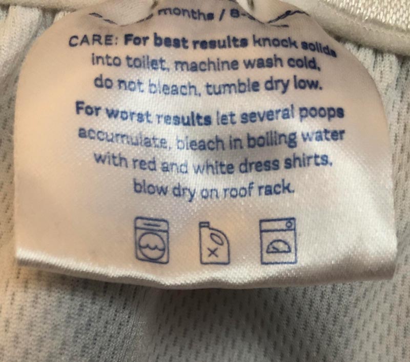 This tag on my daughter’s reusable swim diaper