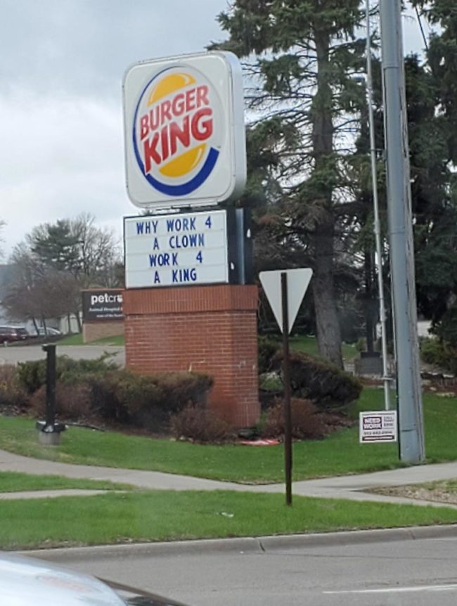 Burger Kings new slogan