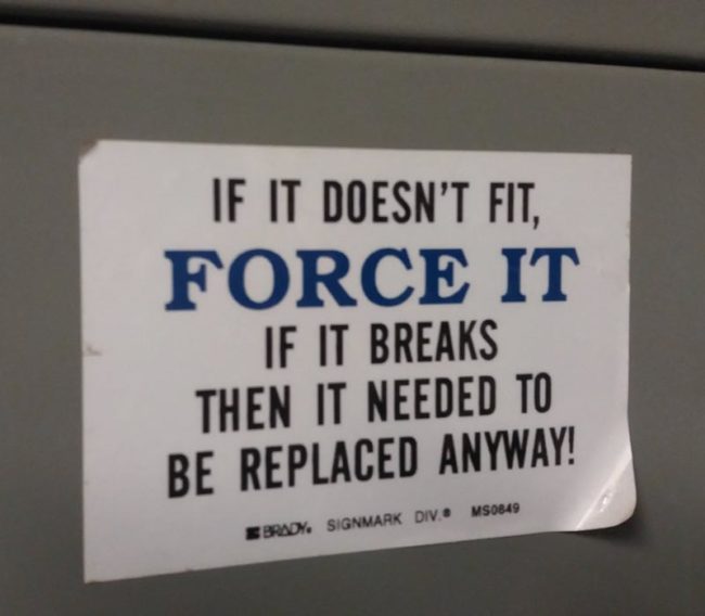 Found in my office building maintenance shop