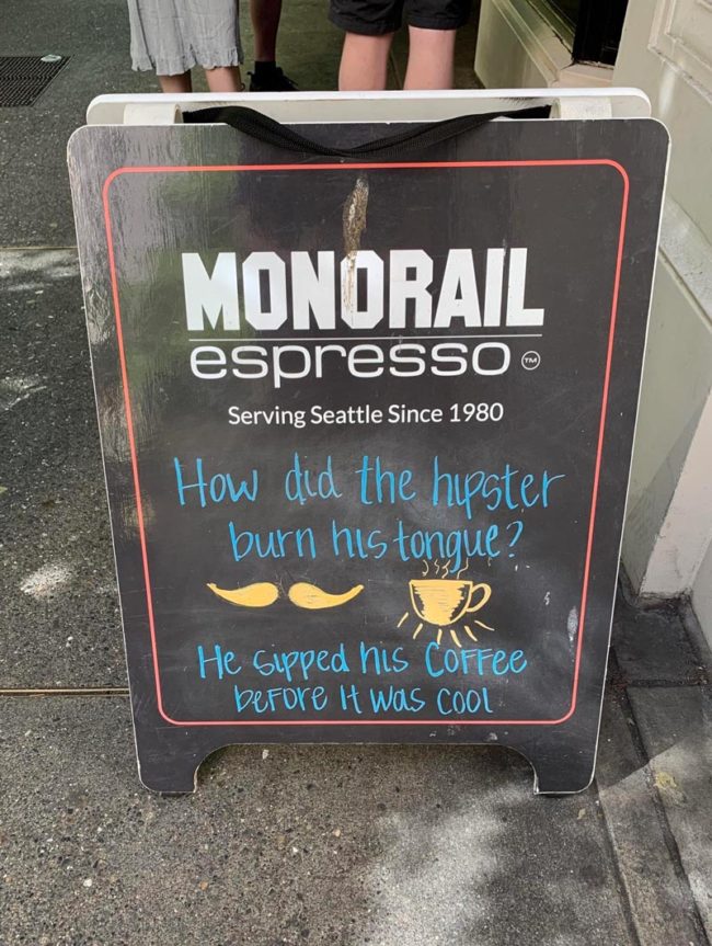 How did the hipster burn his tongue?