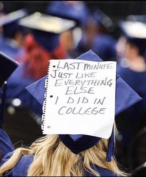 Keeping it real on graduation day