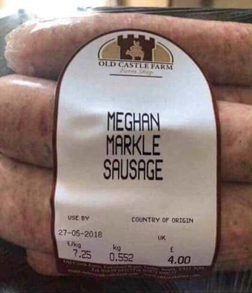 I asked the farmer "Why Meghan Markle?" He said "Because they've got a bit of ginger in them"