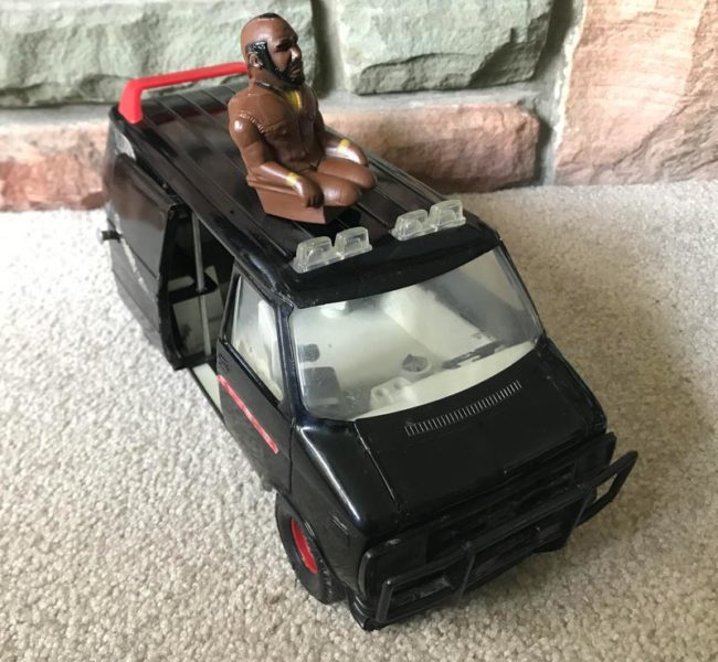 My son ripped Mr.T out of the A-Team van, to reveal he’s actually Mr. Ampu-T