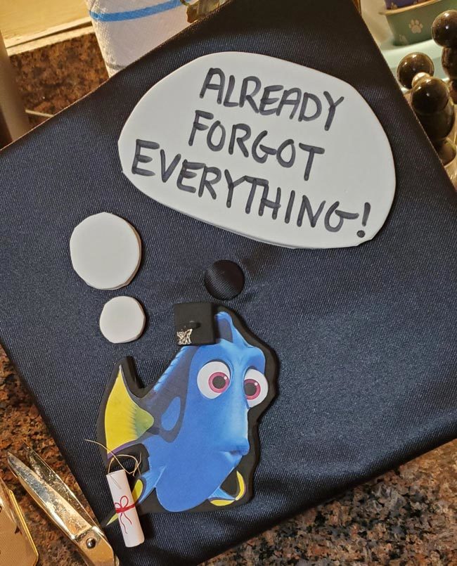 My extremely accurate graduation cap