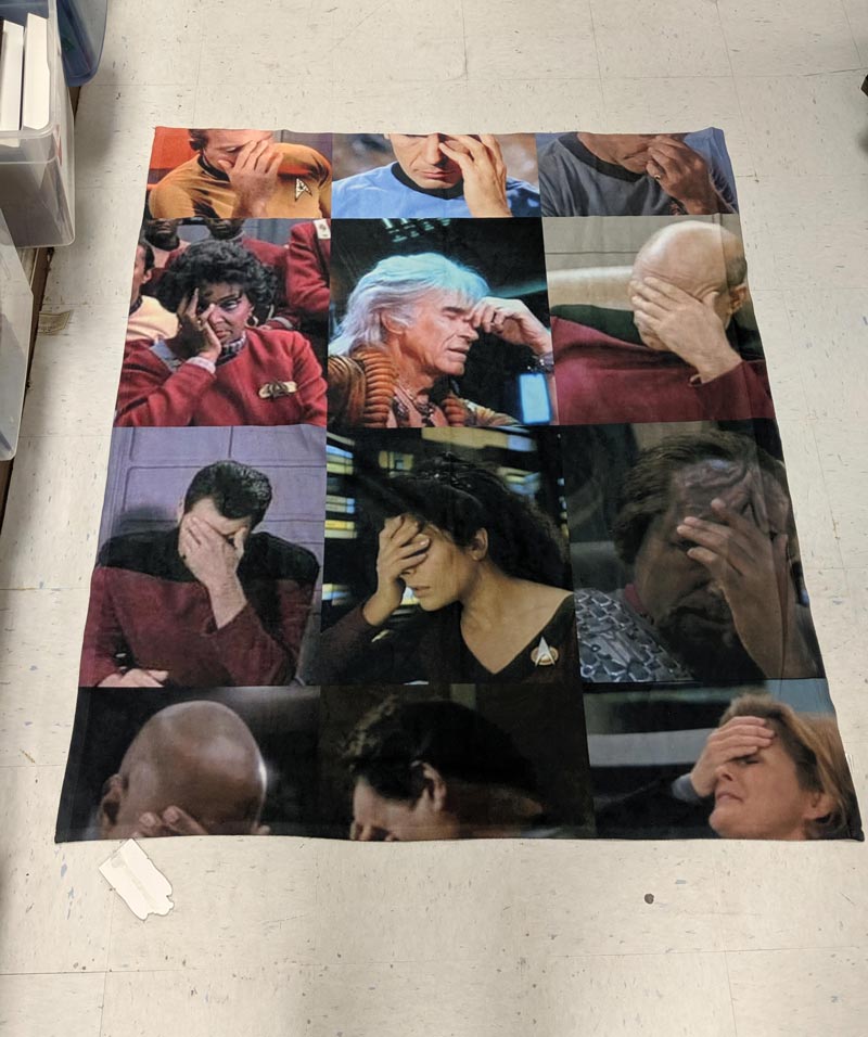 Found the perfect blanket at a thrift store today