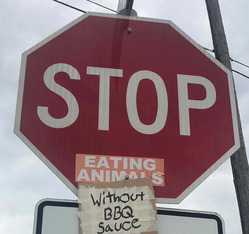 Saw this on a local stop sign