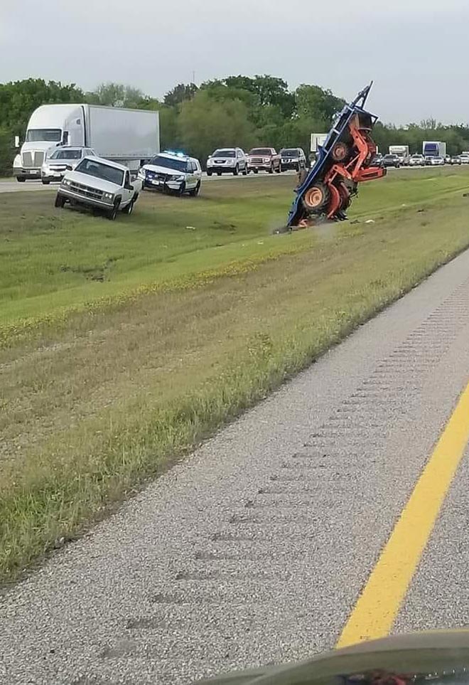 All I can say is someone can sure strap a tractor