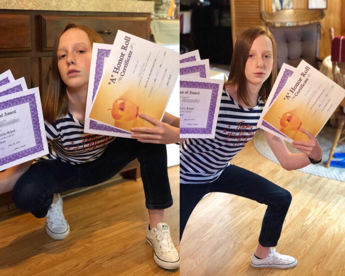 My 12-year-old niece sent me this today quoting “Check out my awards yo”