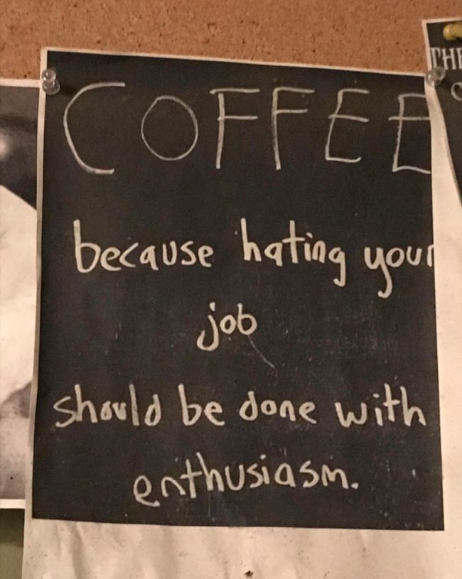 Saw this in a local coffee shop