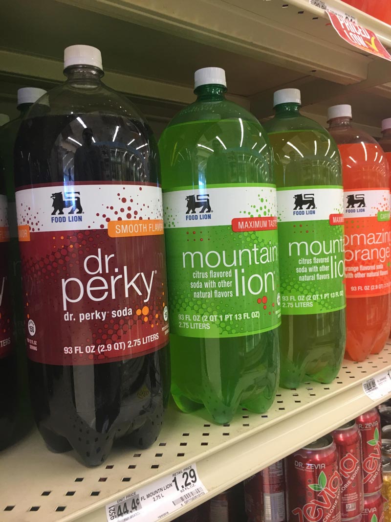 I Love the names of the knock-off drinks in my local grocery store