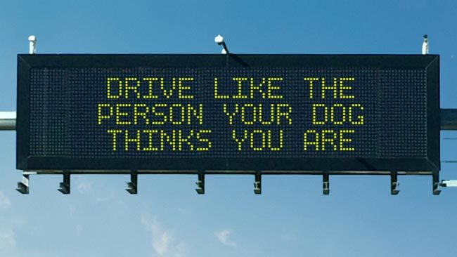 Arizona highway safety sign for today