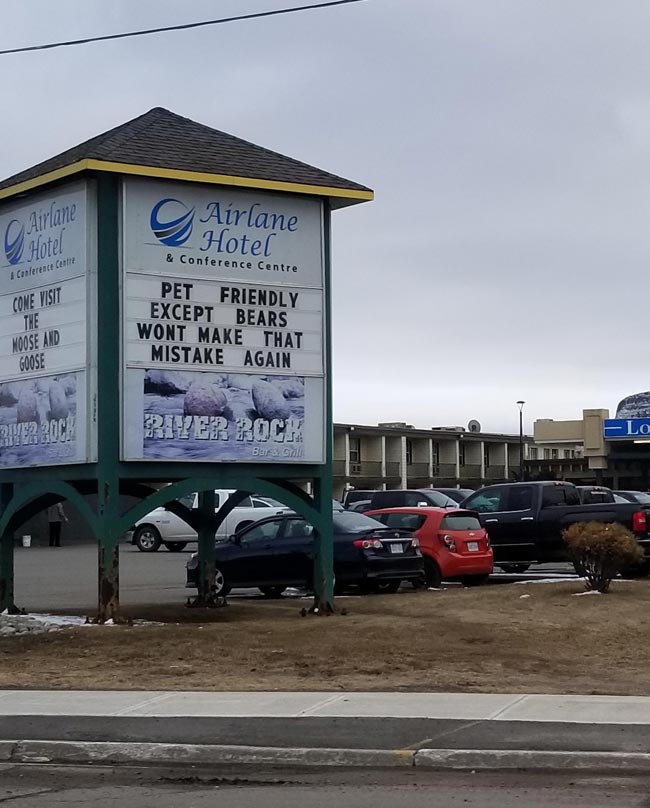 The things you see in a northern Canadian town