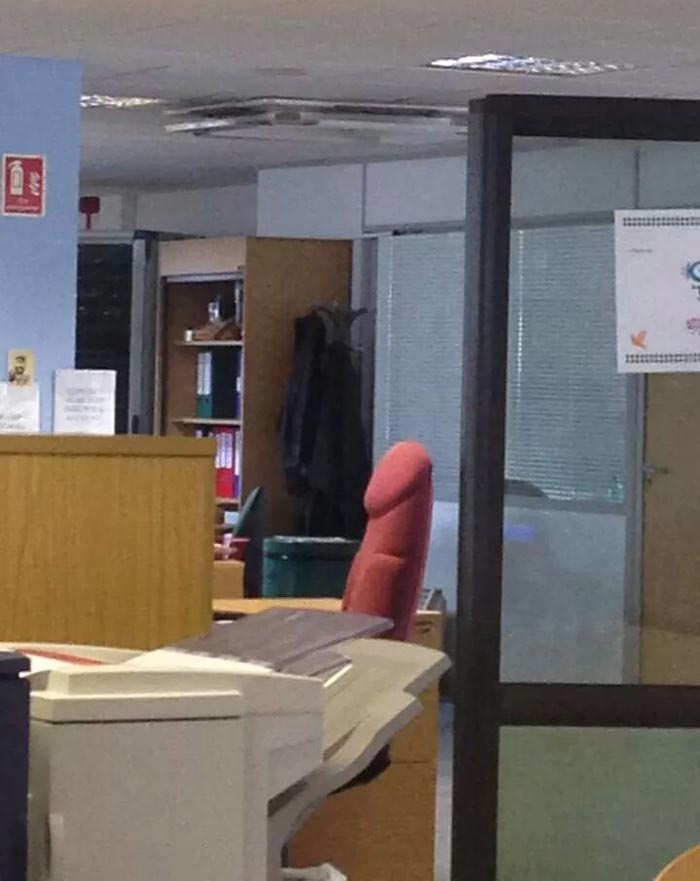 Richard got a new office chair