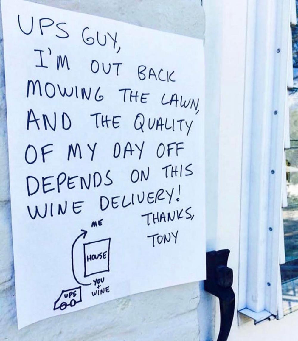 Tony and the UPS guy