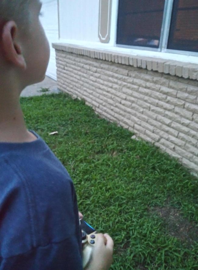 Told my son to go play outside