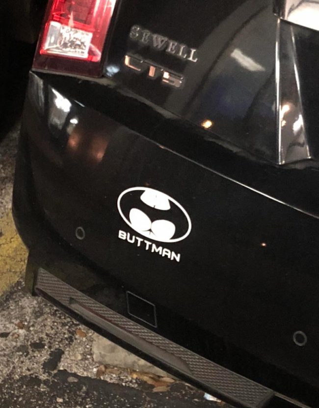 Spotted the Buttmobile