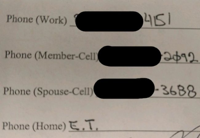 Filled this out at my new duty station today. Housing rep didn't bat an eye