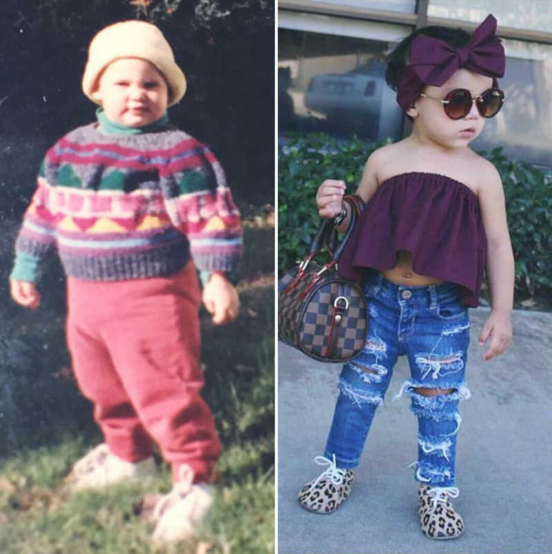 How I dressed as a kid Vs Kids these days