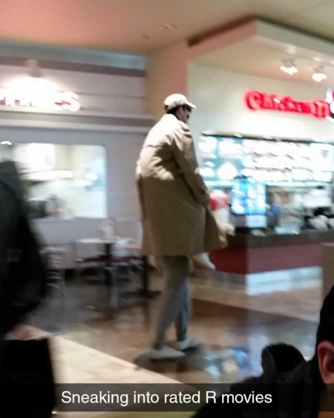 Caught this very tall gentleman at the mall