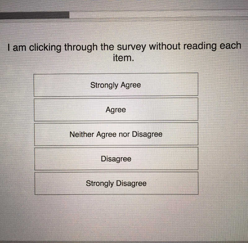 Workplace survey. They thought they could pull a fast one on me