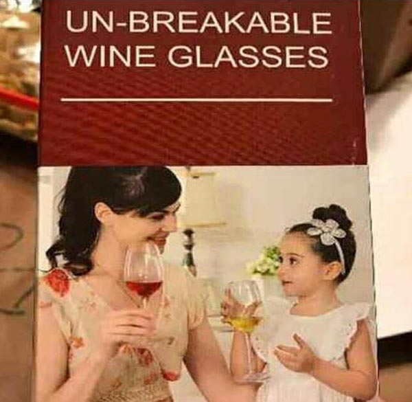 Finally, now my kid can drink wine without me worrying about her breaking the glass