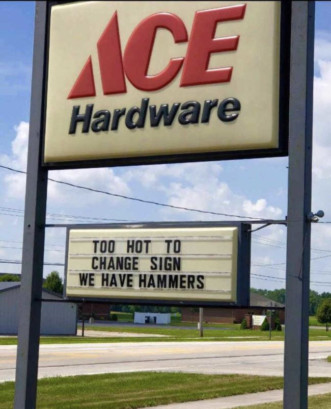 Ace Hardware sign near my house