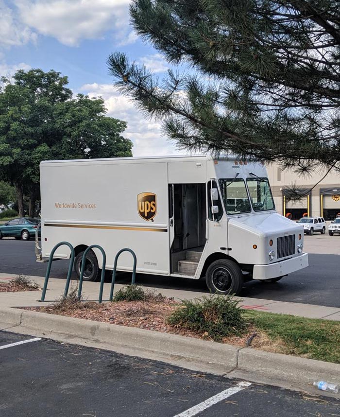 After years of searching, I finally spotted the elusive Albino UPS Truck