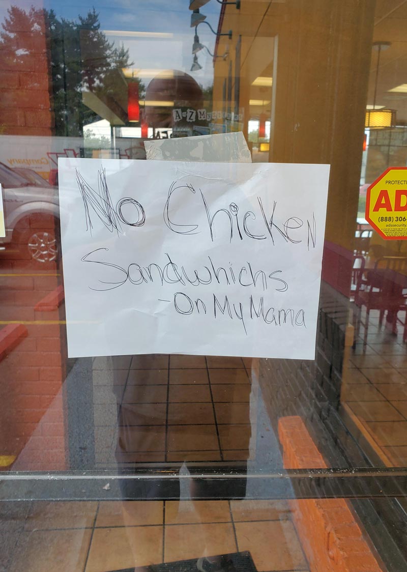 So I went to Popeyes to try the new sandwich...
