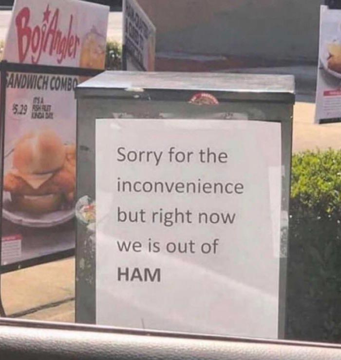 Sorry for the inconvenience..