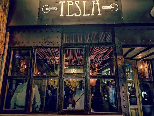 This bar called Tesla in Skiathos, Greece. Their WiFi password is “fuckedison”
