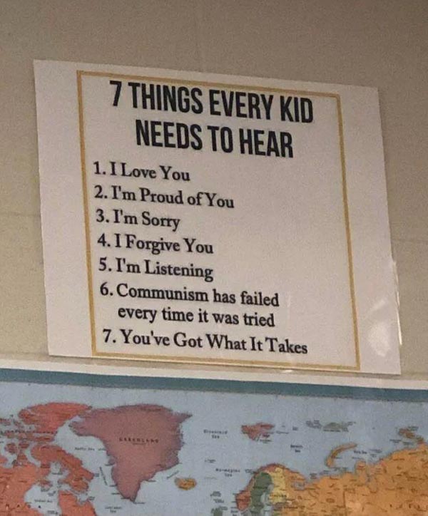 Tell them, teacher!