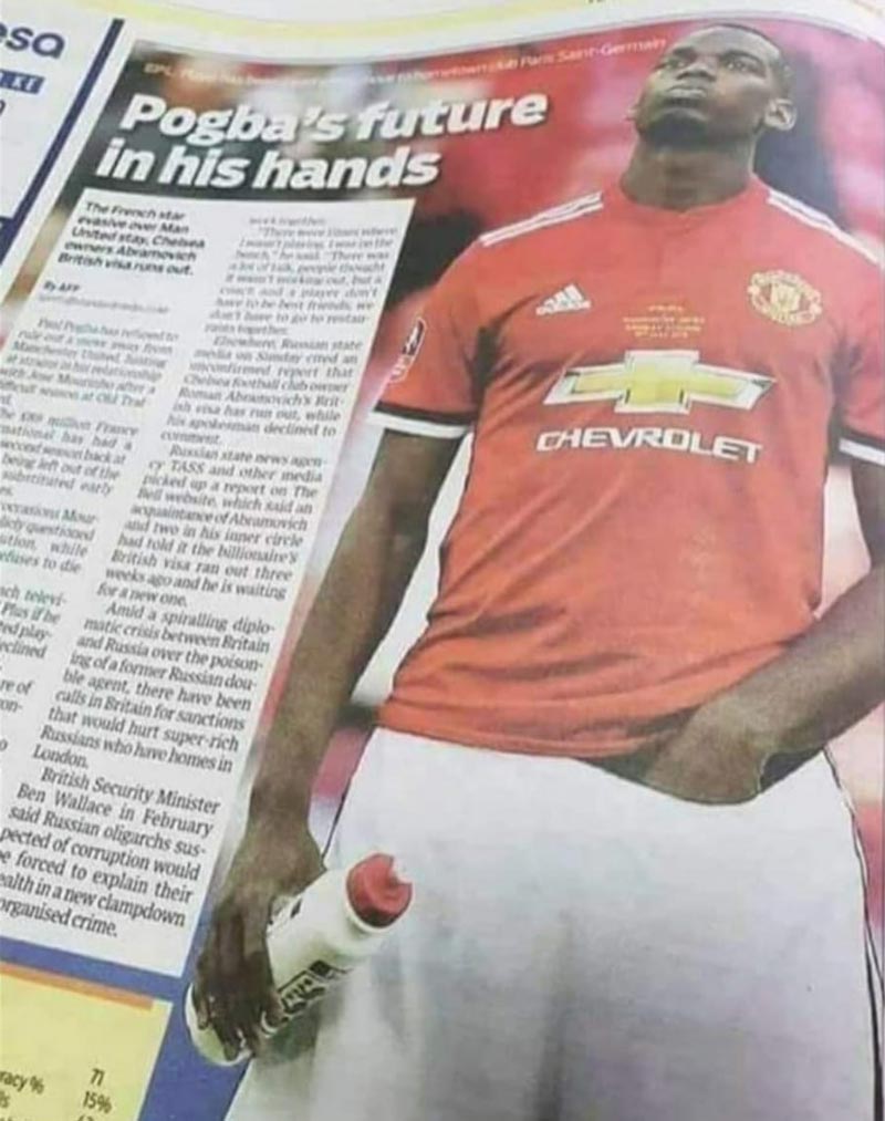 Pogba's future in his hands..