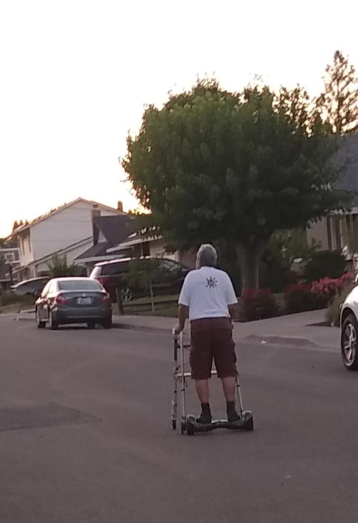This old man is next level!